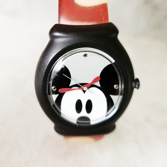 Disney Mickey Mouse SNAP Watch Blur Silicone Band Working Mens Womens - Picture 4 of 12